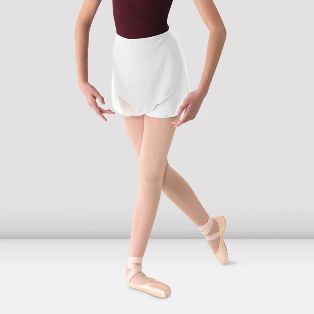Mirella white wrap skirt